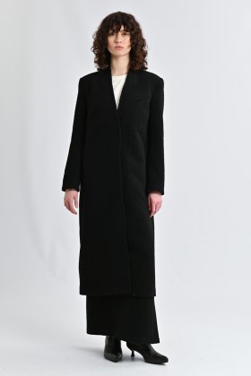 Юбка макси с черной пальтовки